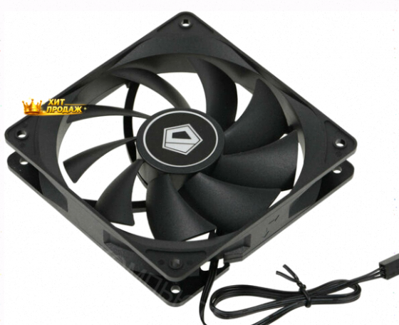 Вентилятор Для Корпуса id-cooling 120x120mm 3pin 1250rpm Black (fl-12025k) - арт:6867 Донецк