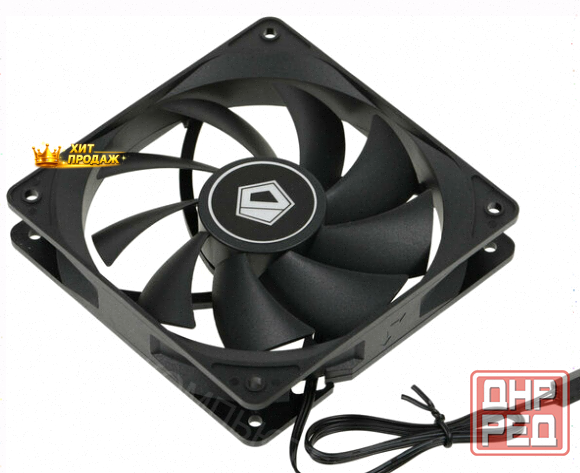 Вентилятор Для Корпуса id-cooling 120x120mm 3pin 1250rpm Black (fl-12025k) - арт:6867 Донецк - изображение 2