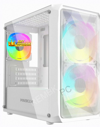 Корпус Powercase Mistral Micro a3w Argb, Tempered Glass, 2x 140mm Argb Pwm+1x 120mm Argb - арт:6667 Донецк