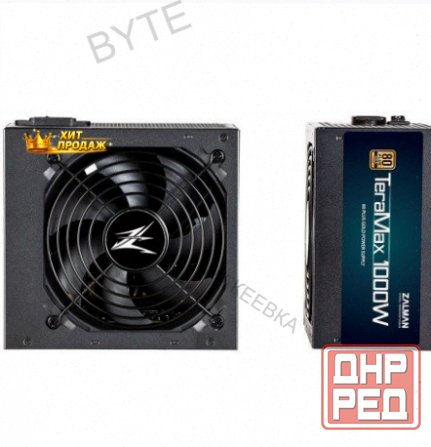 Блок Питания Zalman Teramax ii 1000w Atx (zm1000-tmx2 Black) (rtl) - арт:5070 Донецк - изображение 1