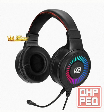 Полноразмерные Игровые Наушники с Микрофоном (гарнитура) Exegate Gaming hs-520g (usb, 2x3 - арт:6116 Донецк - изображение 1