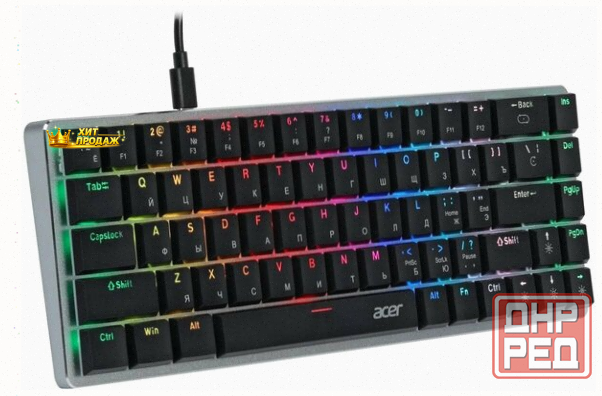 Игровая Клавиатура Acer Okw302 Механическая Led (zl. Kbdcc.01c) - арт:4027 Донецк - изображение 2