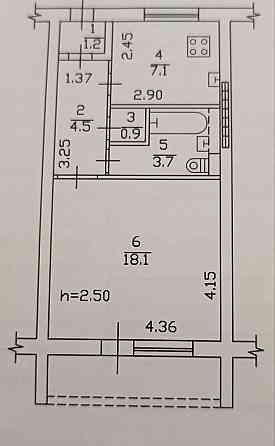 Продается 1 ком. кв. 11/11, 38.3 м² Донецк, Калининский р-н , ул. Разенкова Донецк