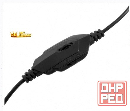 Наушники Crown Cmgh-101t, Игровые, Полноразмерные, Микрофон, 3.5 мм, 2.1 м, чёрно-оранжев - арт:2581 Донецк - изображение 2