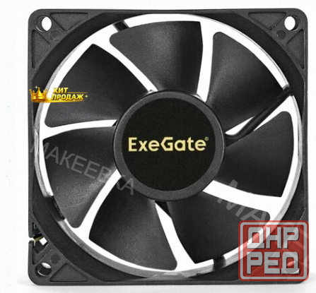 Вентилятор Для Корпуса Exegate ex08025hm 80 мм, Черный (ex283380rus) - арт:1941 Донецк - изображение 1