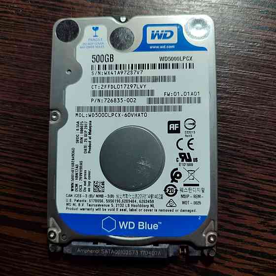 Hdd WD 500gb 2,5' Донецк