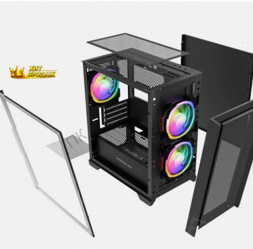 Корпус Powercase Alisio Micro z3b Argb, Черный (camzb-a3) - арт:7419 Донецк