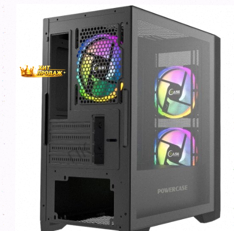 Корпус Powercase Alisio Micro z3b Argb, Черный (camzb-a3) - арт:7419 Донецк