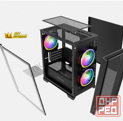 Корпус Powercase Alisio Micro z3b Argb, Черный (camzb-a3) - арт:7419 Донецк - изображение 3