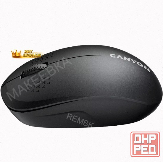 Мышь Беспроводная Canyon mw-04 1200dpi, Bluetooth, Черный Cns-cmsw04b - арт:1018 Донецк - изображение 3