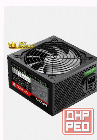 Блок Питания Atx Zircon Gti-600 80+ (черный 600w 20+4pin 4+4pin 2*6+2pin 6*sata 3*molex в - арт:9701 Донецк - изображение 3
