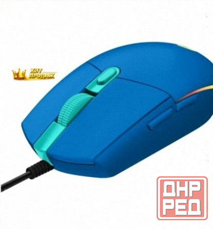 Игровая Мышь Logitech Usb g102 Lightsy Blue 910-005810 Проводная - арт:3889 Донецк - изображение 3
