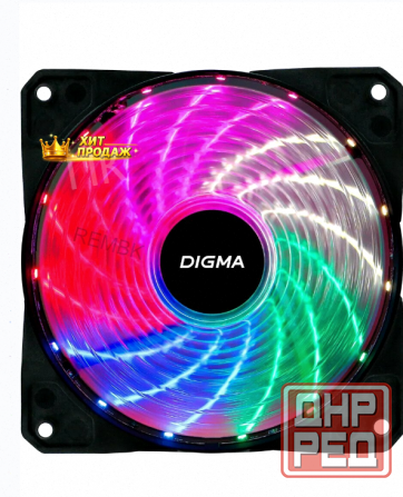 Вентилятор Для Корпуса Dfan-frgb2 Rgb 120х120x25 (molex) - арт:3158 Донецк - изображение 2