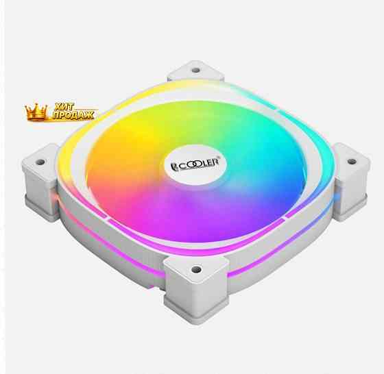 Вентилятор Pccooler ef120 Argb White 4pin Pwm + 3pin Argb, 600-1500 об/мин Retail - арт:7265 Донецк
