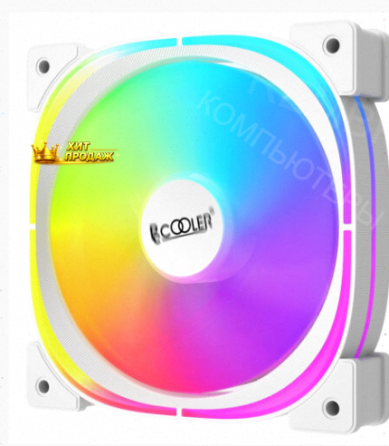 Вентилятор Pccooler ef120 Argb White 4pin Pwm + 3pin Argb, 600-1500 об/мин Retail - арт:7265 Донецк