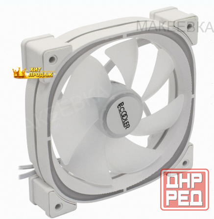 Вентилятор Pccooler ef120 Argb White 4pin Pwm + 3pin Argb, 600-1500 об/мин Retail - арт:7265 Донецк - изображение 1