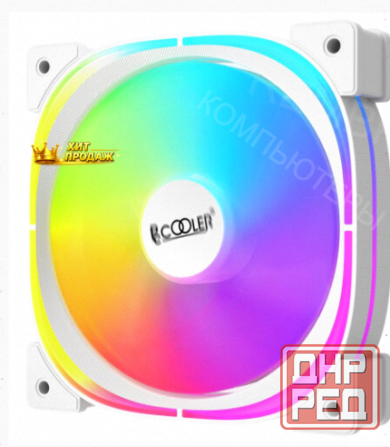 Вентилятор Pccooler ef120 Argb White 4pin Pwm + 3pin Argb, 600-1500 об/мин Retail - арт:7265 Донецк - изображение 2