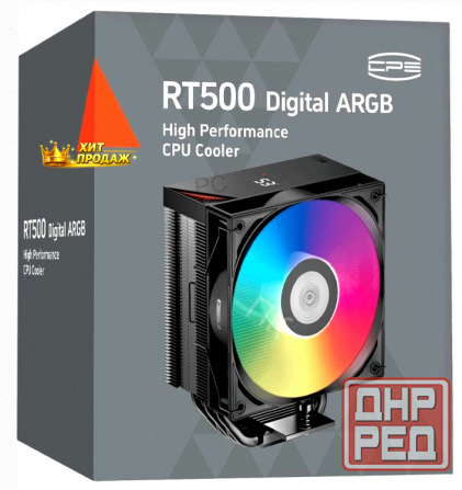 Устройство Охлаждения(кулер) Pccooler rt500 Digital bk Argb Soc-am5/am4/1200/1700/1851 Че - арт:2176 Донецк - изображение 2