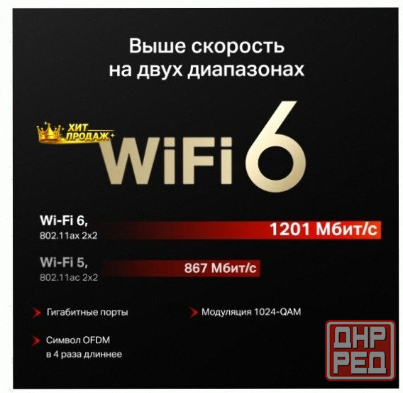 Wi-fi-роутер Mercusys mr62x, Двухдиапазонный - арт:6452 Донецк - изображение 4