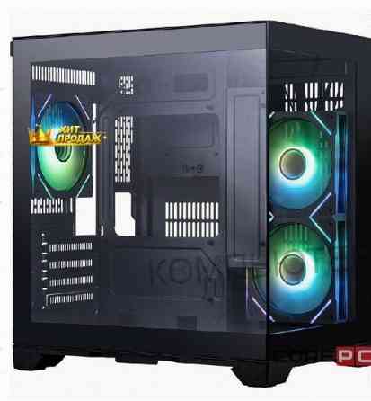 Корпус 1stplayer Megaview mv5-tp Argb Black (mv5-tp-bk-2fc7r-1fc7) / Matx / 3x120mm Argb - арт:2362 Донецк