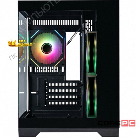 Корпус 1stplayer Megaview mv5-tp Argb Black (mv5-tp-bk-2fc7r-1fc7) / Matx / 3x120mm Argb - арт:2362 Донецк