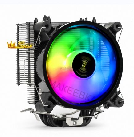 Кулер Exegate Dark Magic Exx400v2-pwm.rgb (al+cu, Черное Покрытие, 4 Тепл.трубки, Lga775/ - арт:6111 Донецк