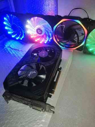 Видеокарта 6Гб Geforce GTX1660 Super Asus двухкуллерная Горловка