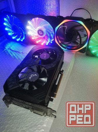 Видеокарта 6Гб Geforce GTX1660 Super Asus двухкуллерная Горловка - изображение 1