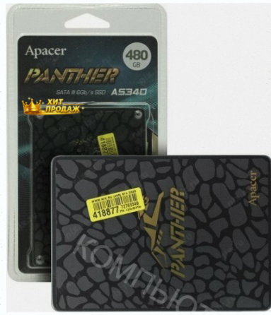 Твердотельный Накопитель Apacer Panther 480 гб Sata ap480gas340g-1 - арт:3524 Макеевка