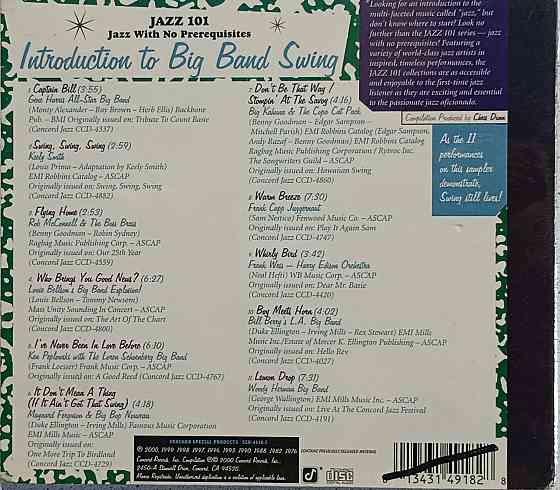 CD диск Jazz 101 - Introduction To Big Band Swing - Донецк