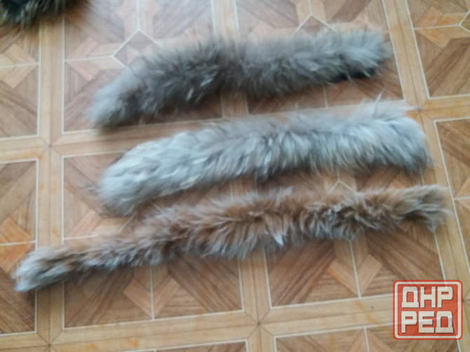 Продам мех опушку на капюшон натульный енот Донецк - изображение 5