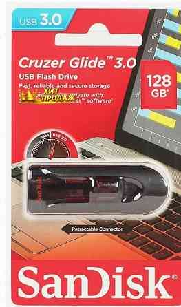 Usb Flash Drive 128gb - Sandisk Cruzer Glide 3.0 Black Sdcz600-128g-g35 - арт:4339 Макеевка
