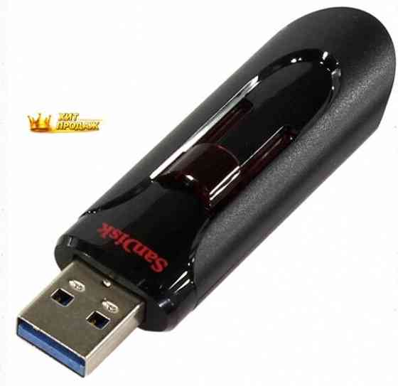 Usb Flash Drive 128gb - Sandisk Cruzer Glide 3.0 Black Sdcz600-128g-g35 - арт:4339 Макеевка
