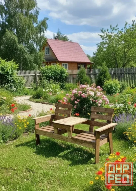 Скамейка Лавочка со столиком для двоих Донецк - изображение 1