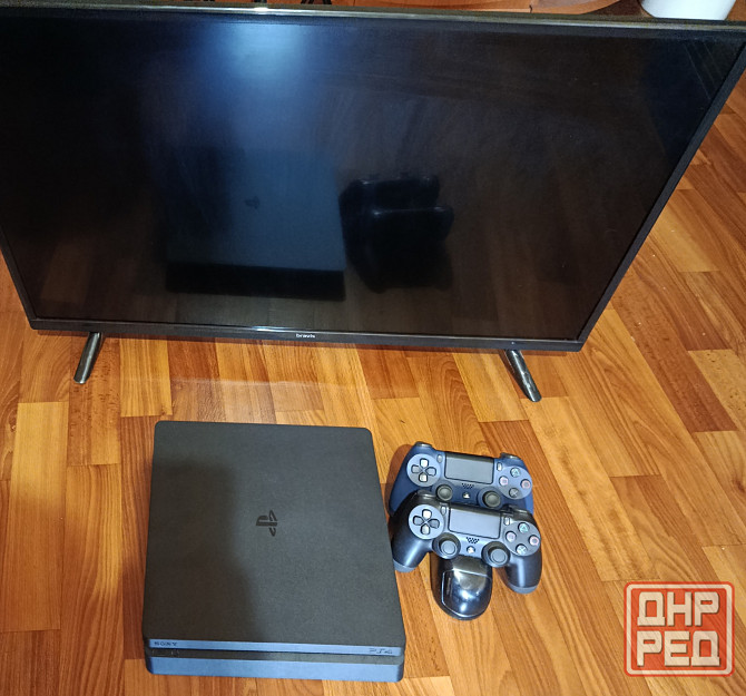 Sony playstation 4 slim 1 tb с играми + Телевизор Донецк - изображение 1