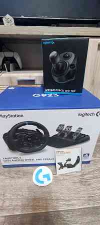 Игровой руль Logitech G923 с кпп и стойкой Макеевка