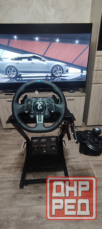Игровой руль Logitech G923 с кпп и стойкой Макеевка - изображение 1