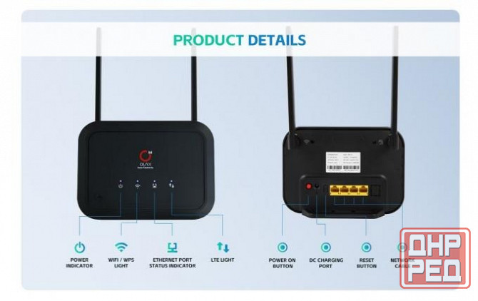 Роутер 4G/WiFi OLAX AX8 PRO с аккумулятором 5000 мАч Донецк - изображение 5