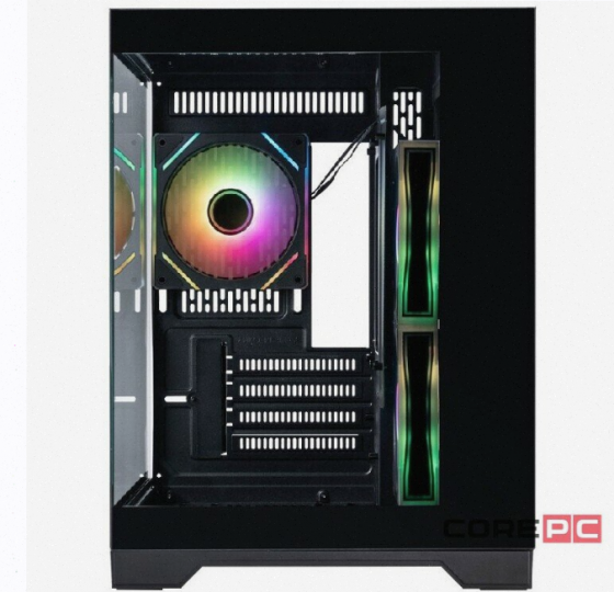 Корпус 1stplayer Megaview mv5-tp Argb Black (mv5-tp-bk-2fc7r-1fc7) / Matx / 3x120mm Argb - арт:2709 Макеевка