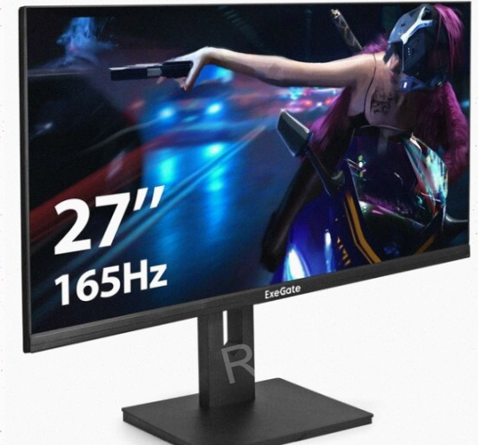 Игровой Монитор Exegate 27" eg2707c (ex296975rus) Ips 1920x1080 165hz 1ms 178/178 250nits - арт:9073 Макеевка