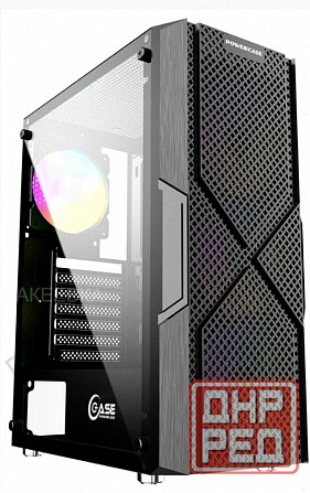 Корпус Powercase Mistral t4b, Tempered Glass, 4x 120mm 5-color Fan, Cmitb-l4 чёрный - арт:9345 Макеевка - изображение 1