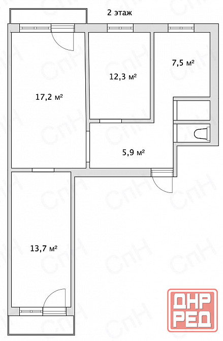 Продаётся 3-х комн.квартира 61,2 кв.м. Мариуполь - изображение 10