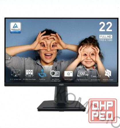 Монитор 21.5" Msi Pro mp225, 1920x1080, Ips, 100гц, 1хhdmi, Черный [9s6-3pc6cm-004] - арт:1287 Макеевка - изображение 4