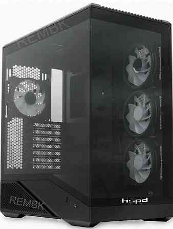 Корпус Hspd f711-tgbk-argb Black - арт:9811 Макеевка