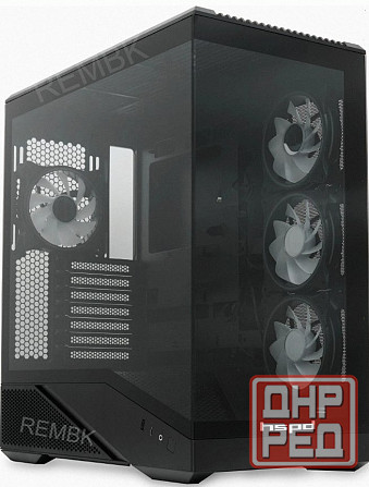 Корпус Hspd f711-tgbk-argb Black - арт:9811 Макеевка - изображение 3