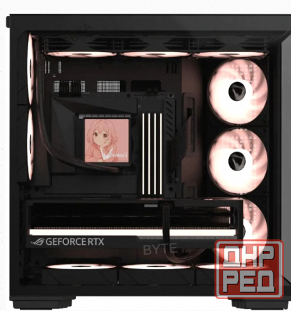 Корпус Formula Crystal z7 Черный Без бп Atx 11x120mm 4x140mm - арт:6924 Макеевка - изображение 1