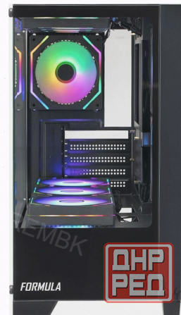 Корпус Matx Formula Crystal z1m, Mini-tower, Без бп, Черный [cristal z1m] - арт:6351 Макеевка - изображение 4