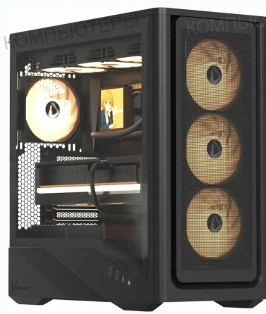 Корпус Formula Air Power g9 pa Duo, Midi-tower, Без бп, Черный - арт:9276 Макеевка