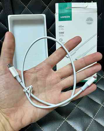 Кабель iPhone Lightning - Ugreen, 0.5 м, 60 Вт, 3A, 480 Мбит, PD, MFI Донецк