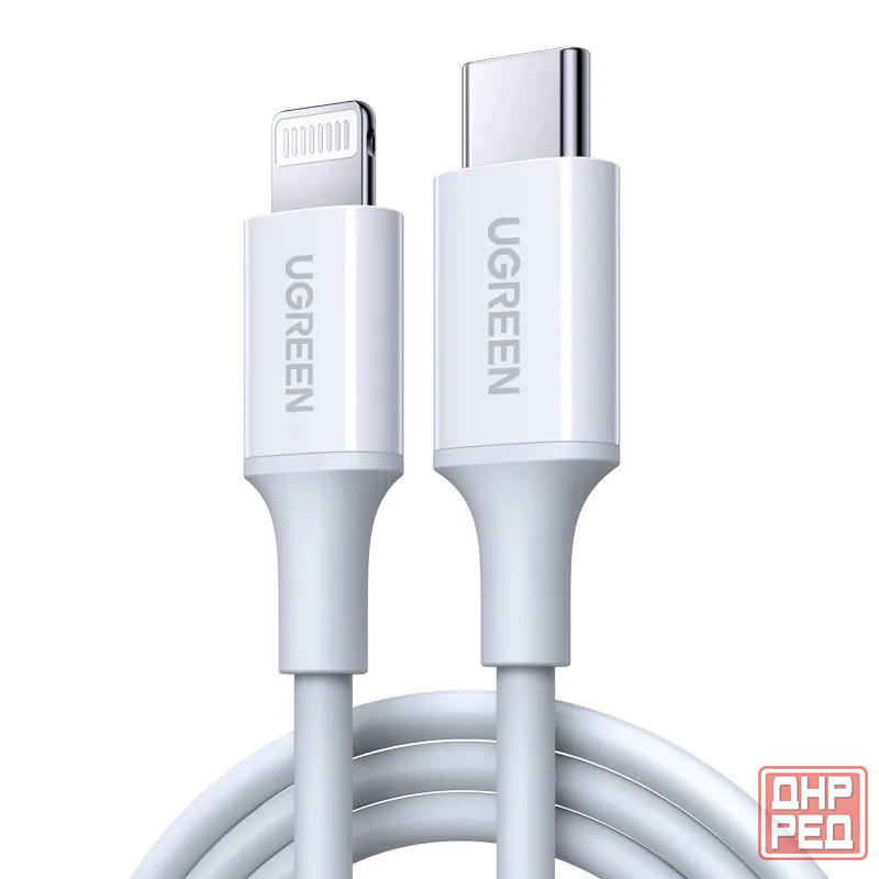 Кабель iPhone Lightning - Ugreen, 0.5 м, 60 Вт, 3A, 480 Мбит, PD, MFI Донецк - изображение 8